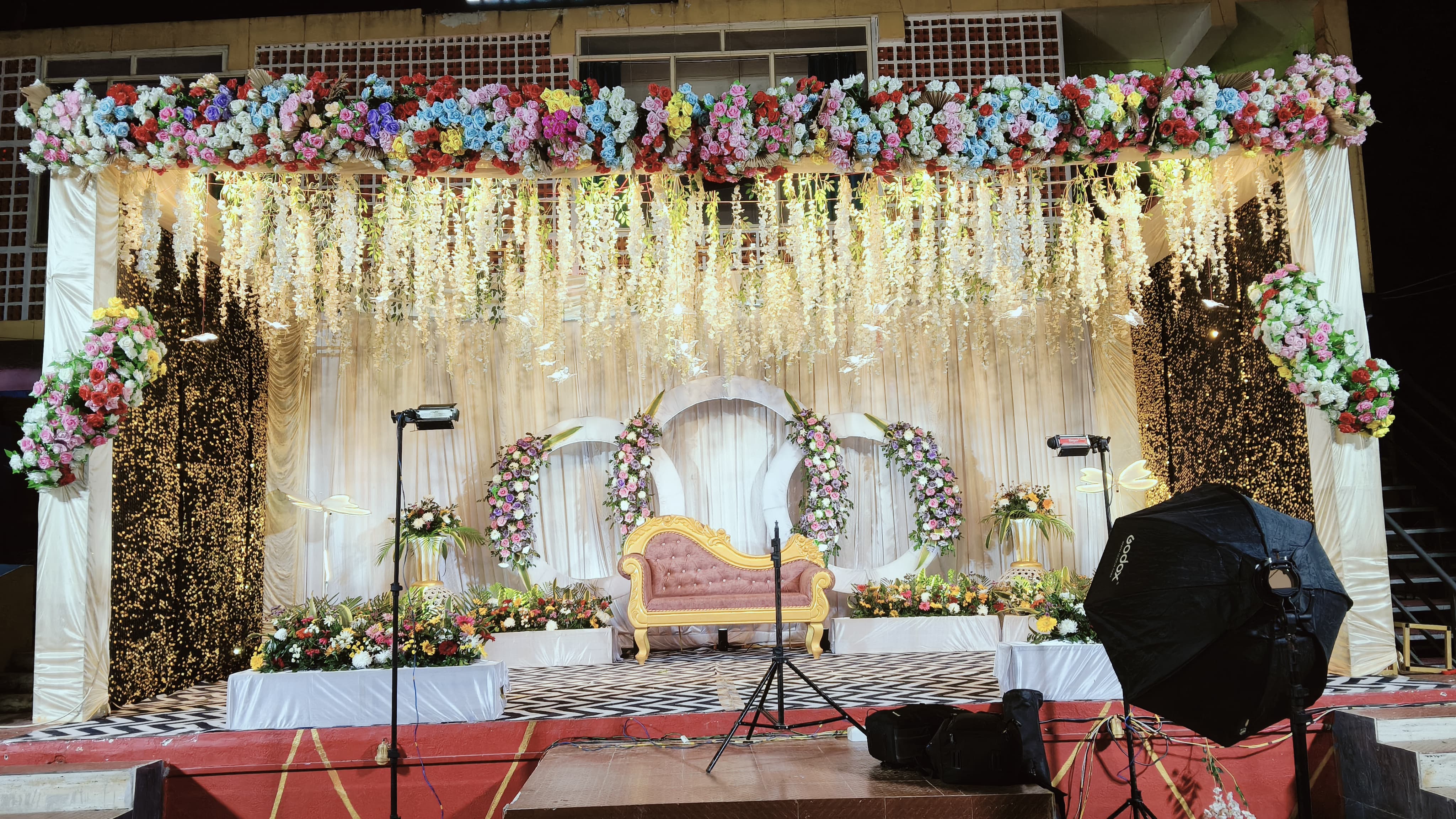 The Celebration venue decorated for an event